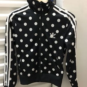 🆕 ADIDAS Rare Polka Dot Track zip-up Jacket